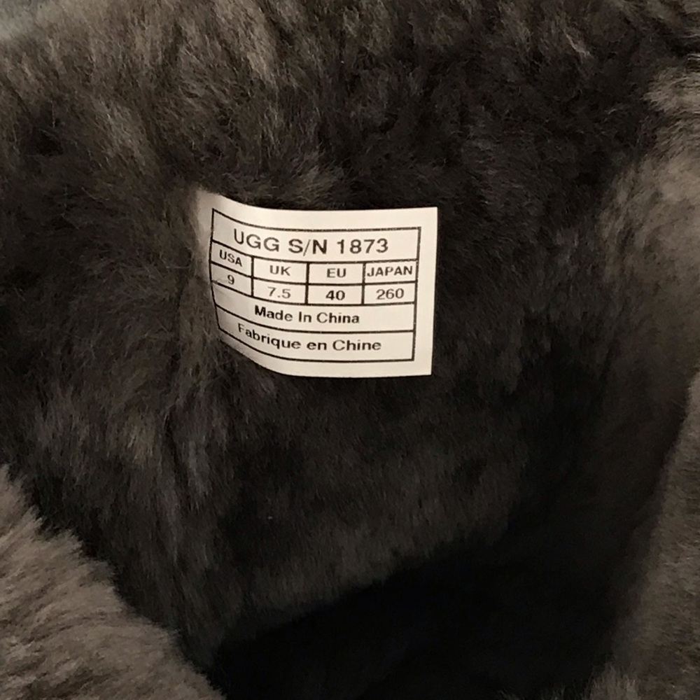 Ugg Gray Bailey Button Tall Women's Boots - Picture 7 of 7